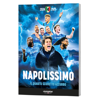 Livre Napolissimo - Gazzetta dello Sport - Naples Champion d'Italie 2024-25 - 4ème Scudetto 