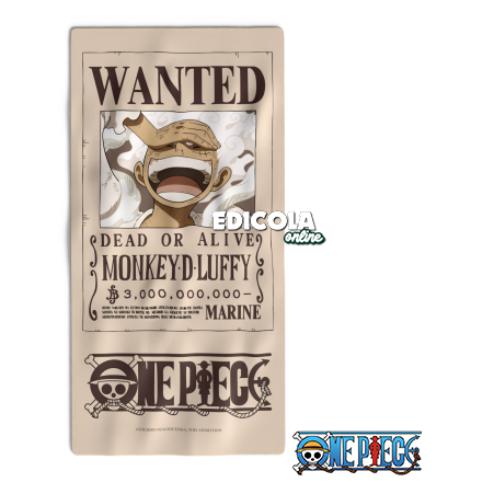 One Piece - Telo mare ufficiale Wanted 160 x 80 cm - Monkey D Luffy