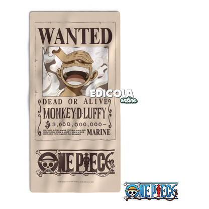 One Piece - Telo mare ufficiale Wanted 160 x 80 cm - Monkey D Luffy
