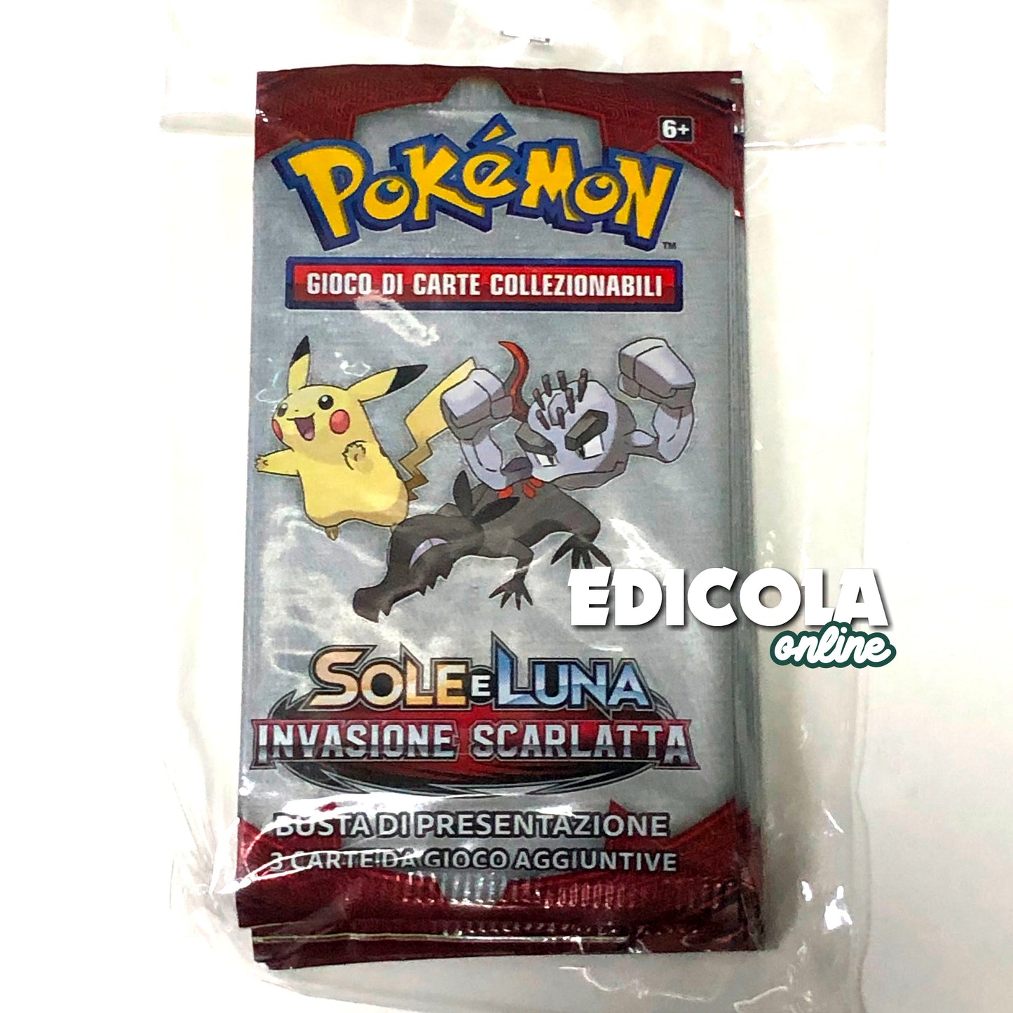 Packs simples Pokémon ITA scellés - 3 cartes de jeu d'extension en italien
