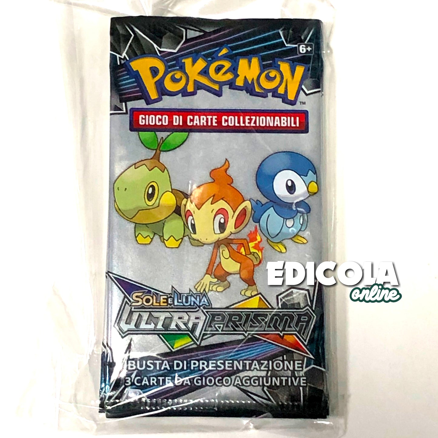 Packs simples Pokémon ITA scellés - 3 cartes de jeu d'extension en italien