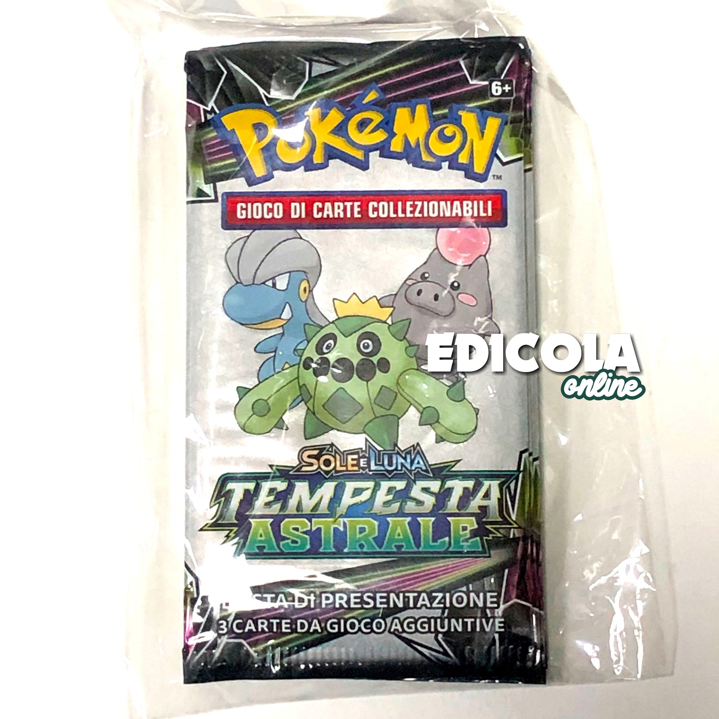 Packs simples Pokémon ITA scellés - 3 cartes de jeu d'extension en italien