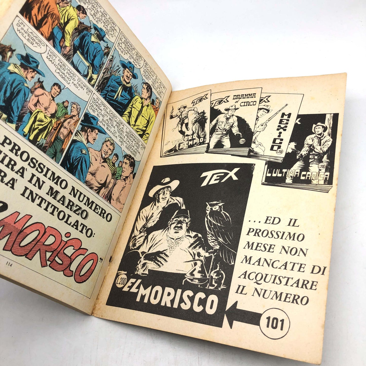 TEX SuperTex n 100 Original First Edition 200 Lire Sonderfarbausgabe