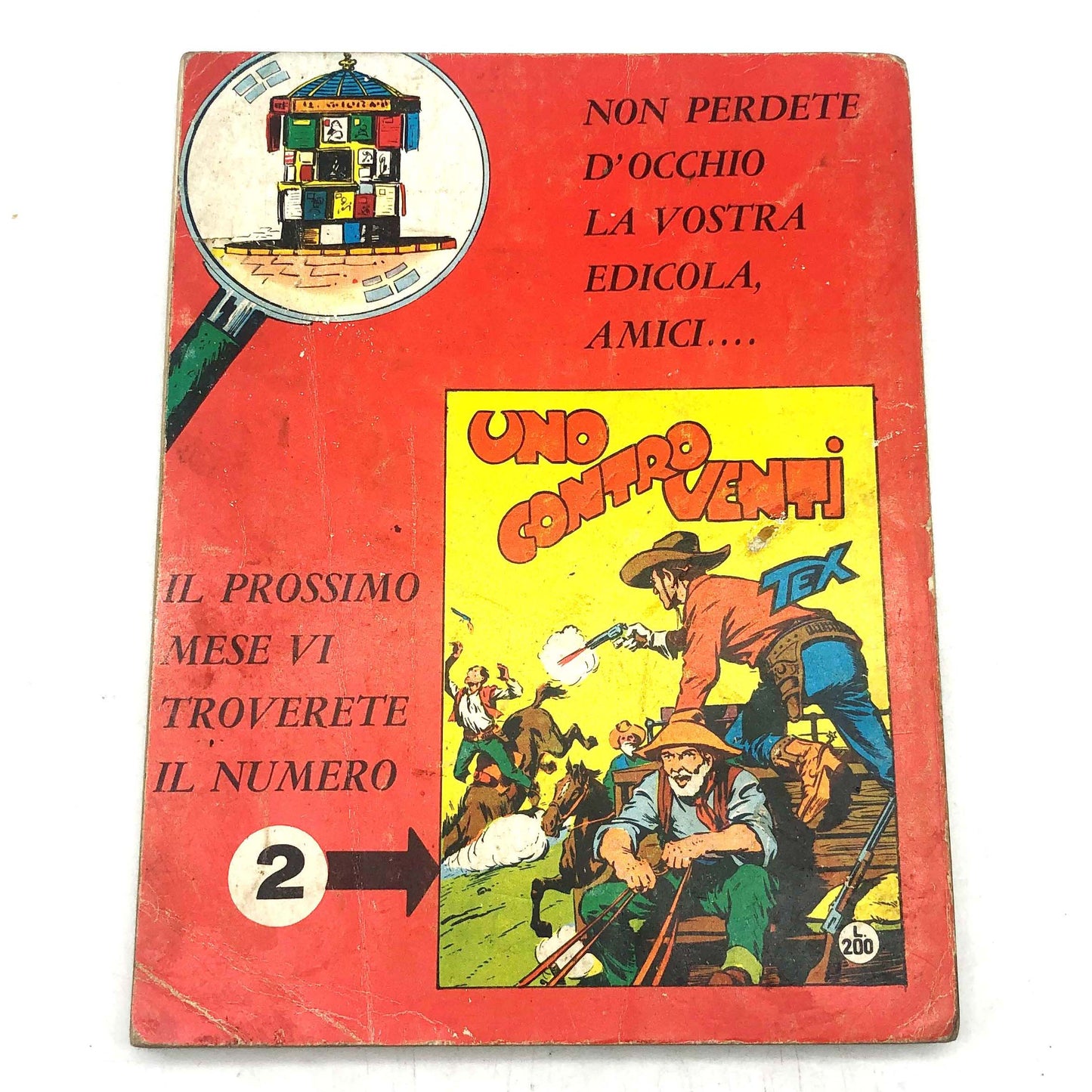 Tex Willer Tre Stelle Comic Nr. 1 LA MANO ROSSA Original £200 Lire 1964