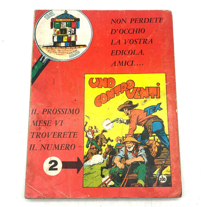 Tex Willer Tre Stelle Comic Nr. 1 LA MANO ROSSA Original £200 Lire 1964