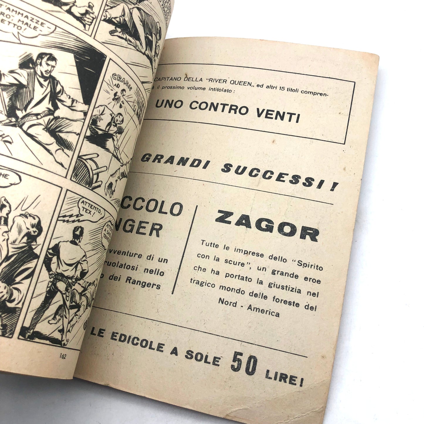Tex Willer Tre Stelle Comic Nr. 1 LA MANO ROSSA Original £200 Lire 1964