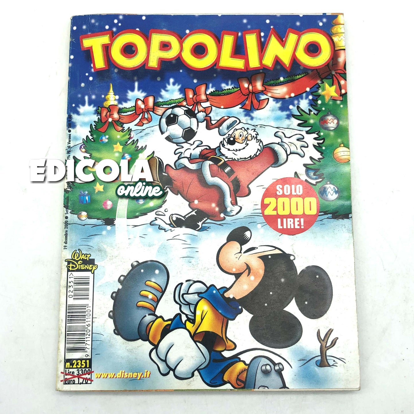 Lot de bandes dessinées Mickey Mouse, collection spéciale, livret dédié à Noël (variante)