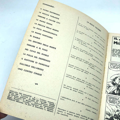 Fumetto Tex Willer Tre Stelle numero n.1 LA MANO ROSSA Originale £ 200 Lire 1964