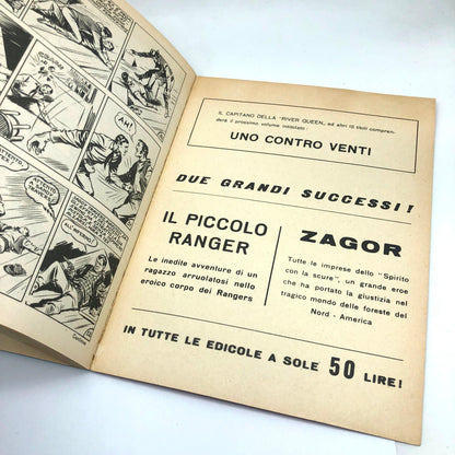 Fumetto Tex Willer Tre Stelle numero n.1 LA MANO ROSSA Originale £ 200 Lire 1964
