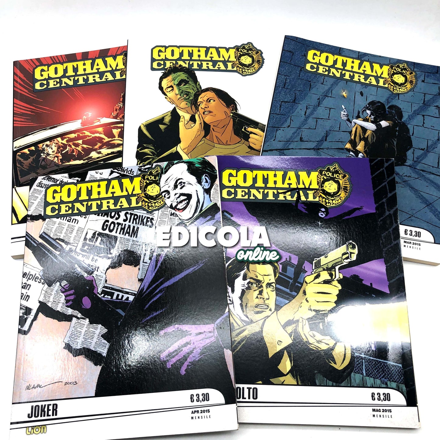 Serie da 1 a 5 - GOTHAM CENTRAL - DC Black and White RW Lion