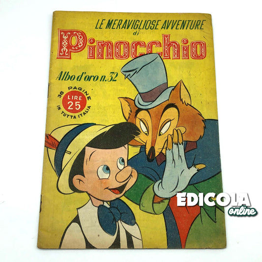 Les Merveilleuses Aventures de Pinocchio - Livre d'or n°1. 32 de 1946