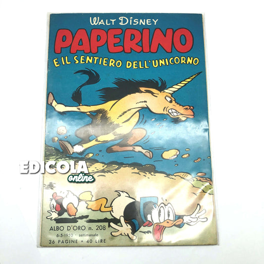 Comic GOLDEN ROLL n. 208 of 06.05.1950 - Donald Duck and the Path of the Unicorn