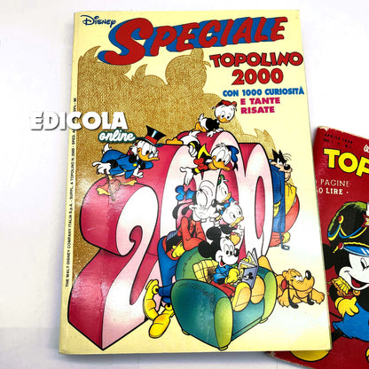 MICKEY MOUSE Special Comic 2000 + n. 1 REPRINT Collectible 60lire Vintage Rare
