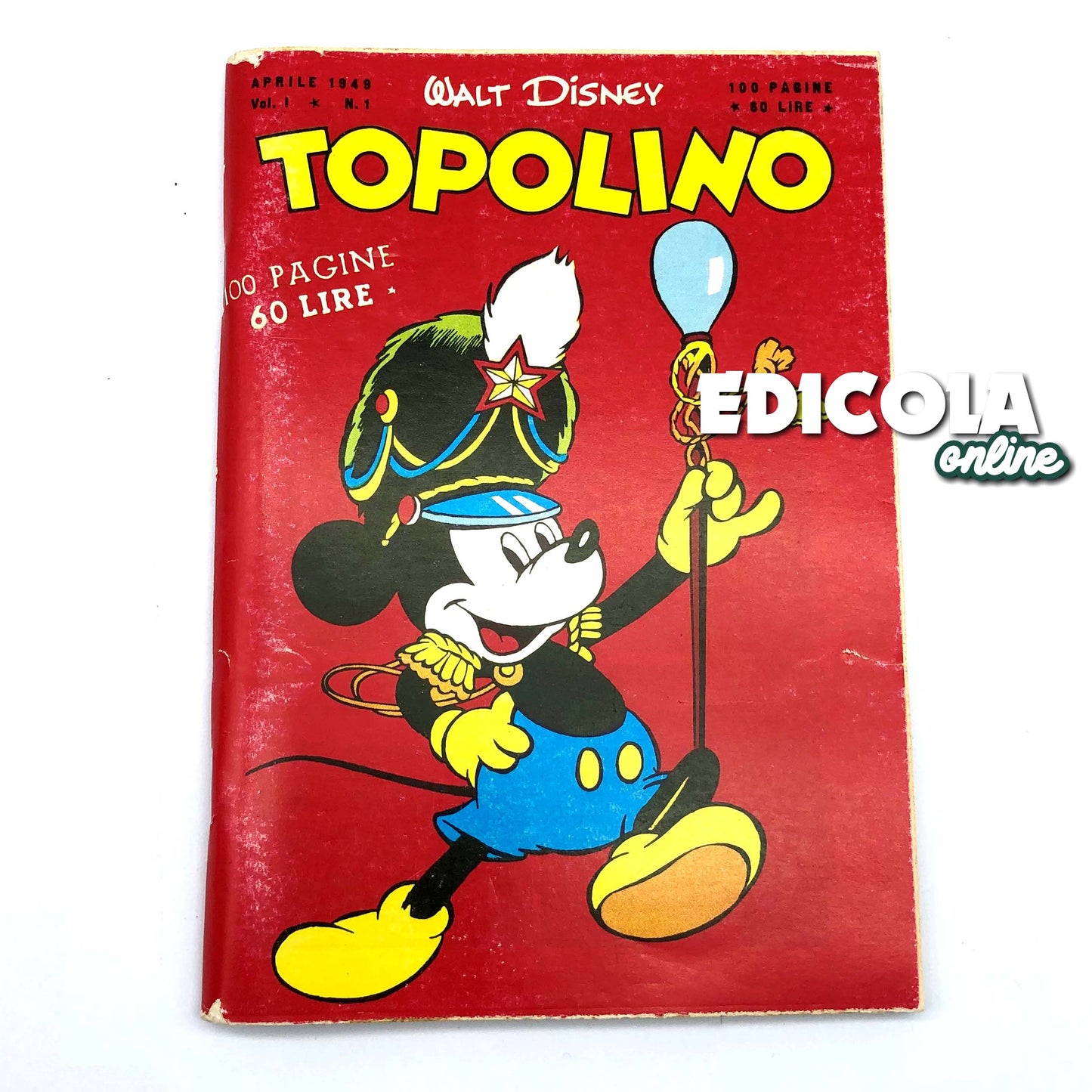 MICKEY MOUSE Special Comic 2000 + n. 1 REPRINT Collectible 60lire Vintage Rare