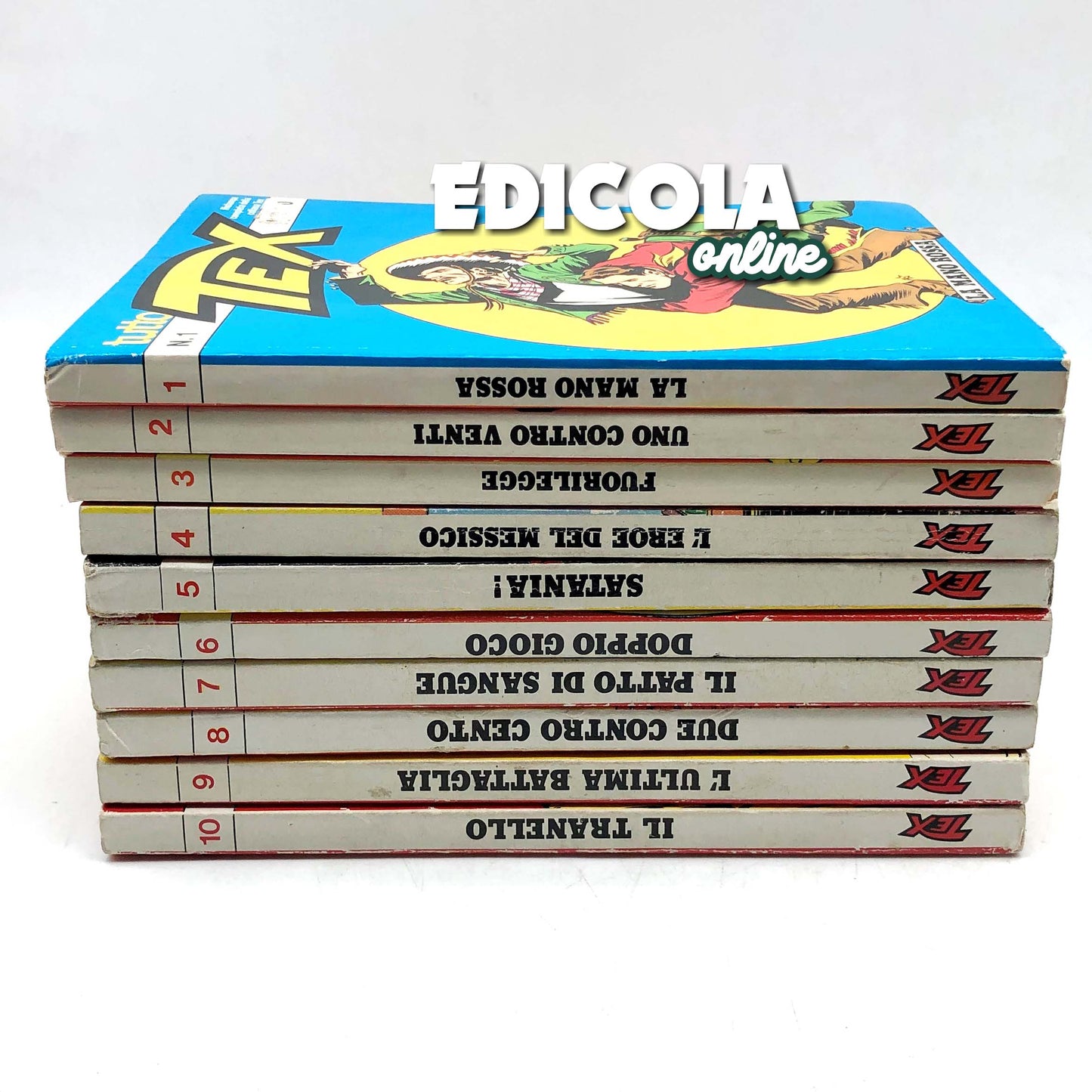Comics All TEX WILLER Complete Reprint from n 1 to 14 The Red Hand Used lot