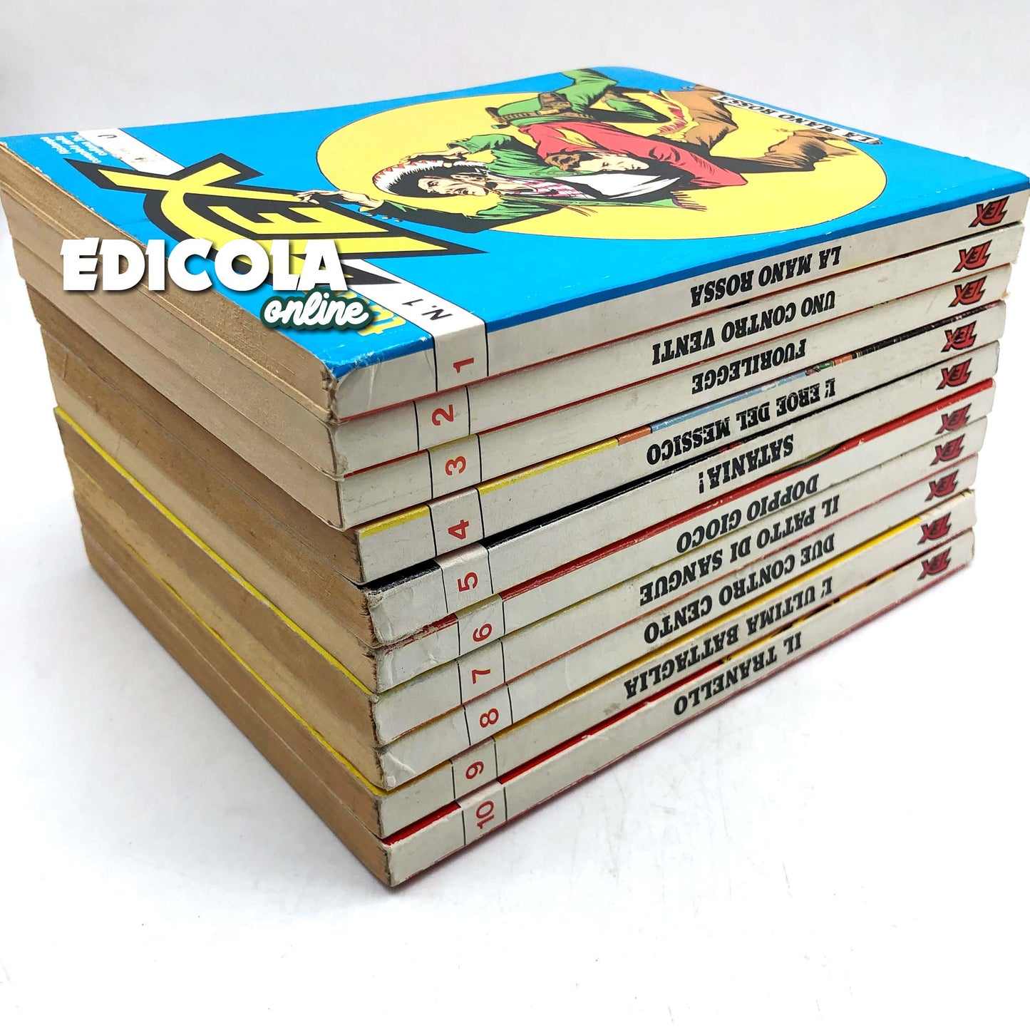 Comics All TEX WILLER Complete Reprint from n 1 to 14 The Red Hand Used lot