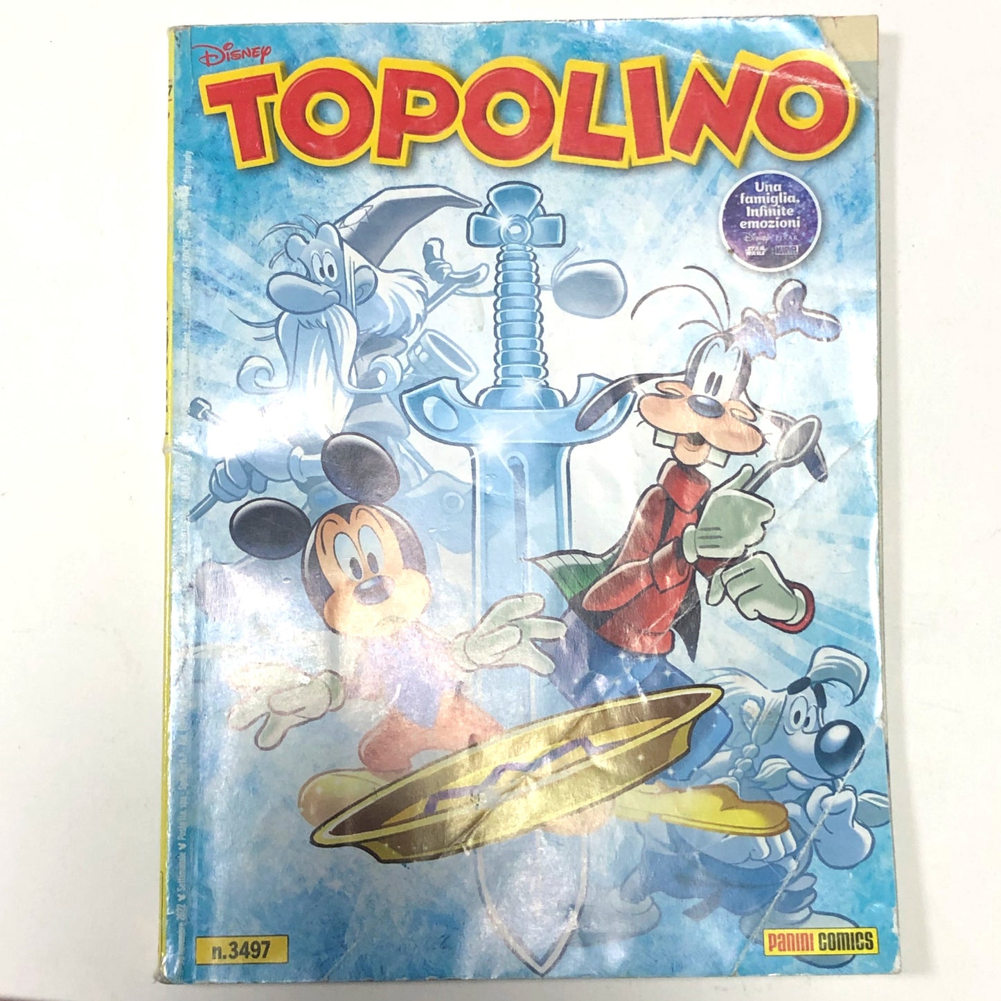 Set 4 Fumetti TOPOLINO e la SPADA di GHIACCIO Serie Completa 3497 3498 3499 3500