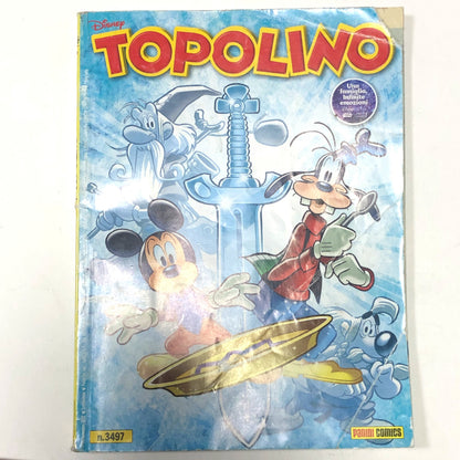 Set 4 Fumetti TOPOLINO e la SPADA di GHIACCIO Serie Completa 3497 3498 3499 3500