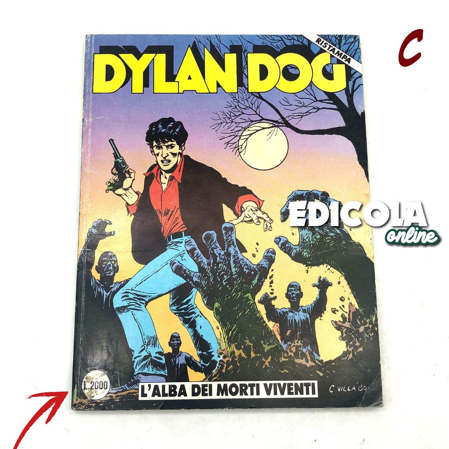 DYLAN DOG bande dessinée n. 1L'aube des morts (réimpression)