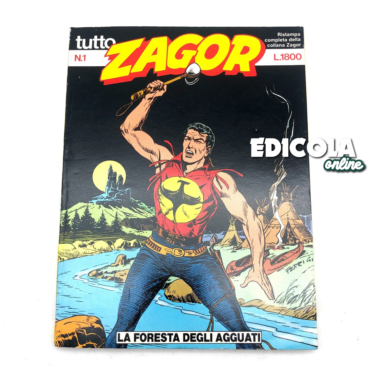 Comics Tutto ZAGOR The Forest of Ambush number n 1 Reprint Daim Press 1986