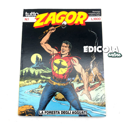 Comics Tutto ZAGOR The Forest of Ambush number n 1 Reprint Daim Press 1986