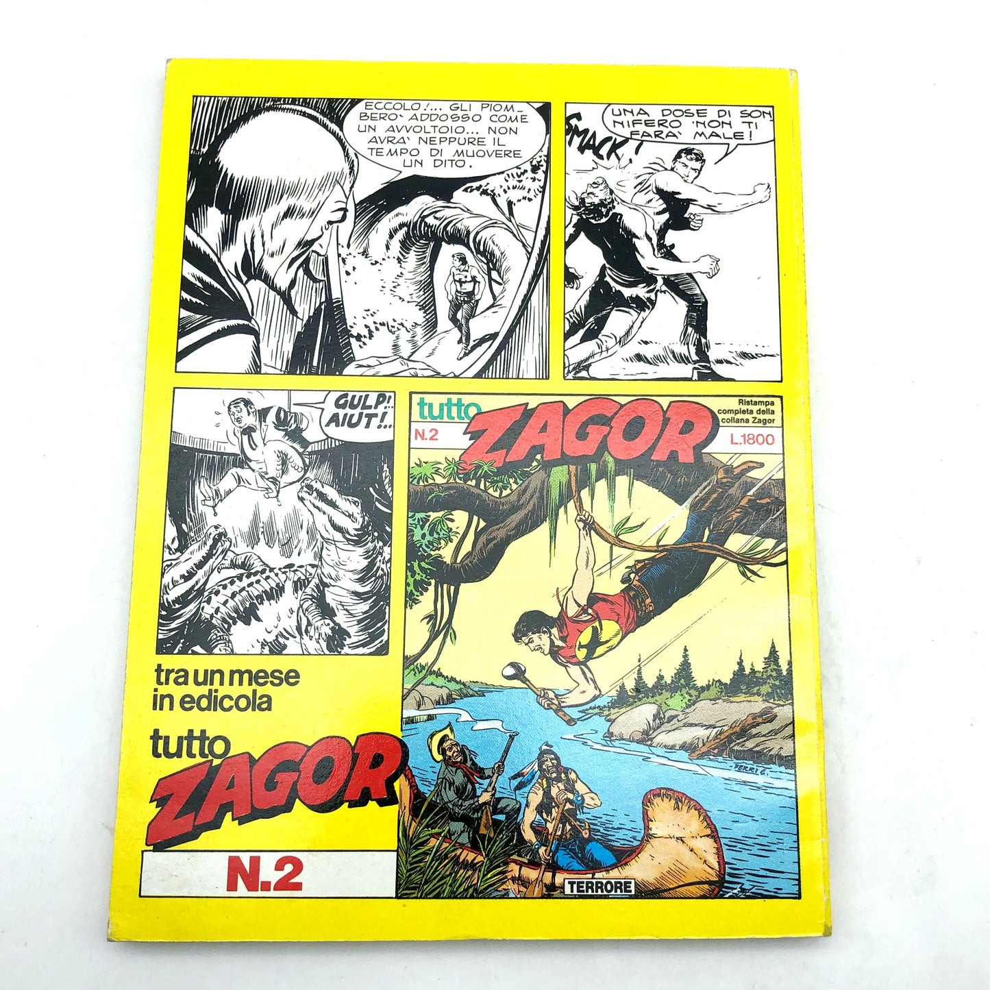 Comics Tutto ZAGOR The Forest of Ambush number n 1 Reprint Daim Press 1986