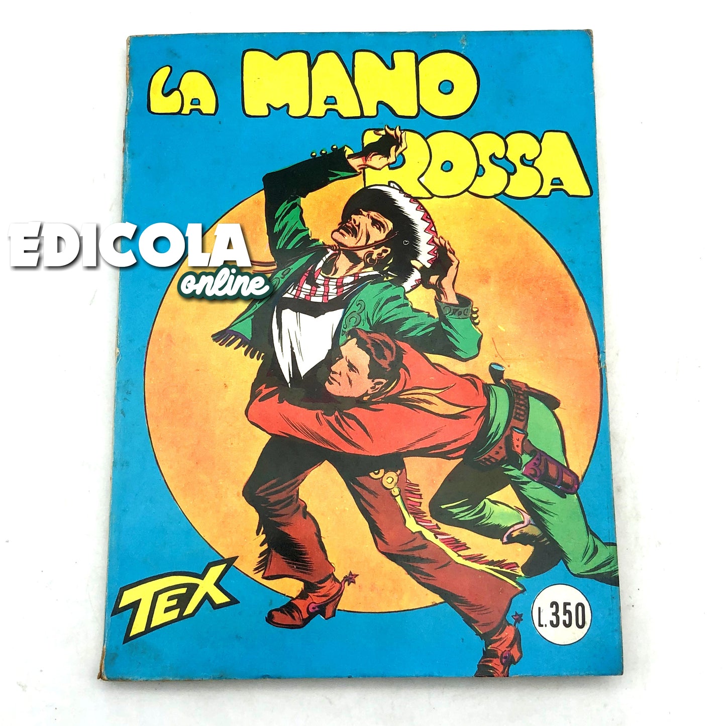Fumetto Tex Willer numero n. 1 LA MANO ROSSA Originale £ 350 Lire 1964 Aut 2926 (Difetto sul retro)