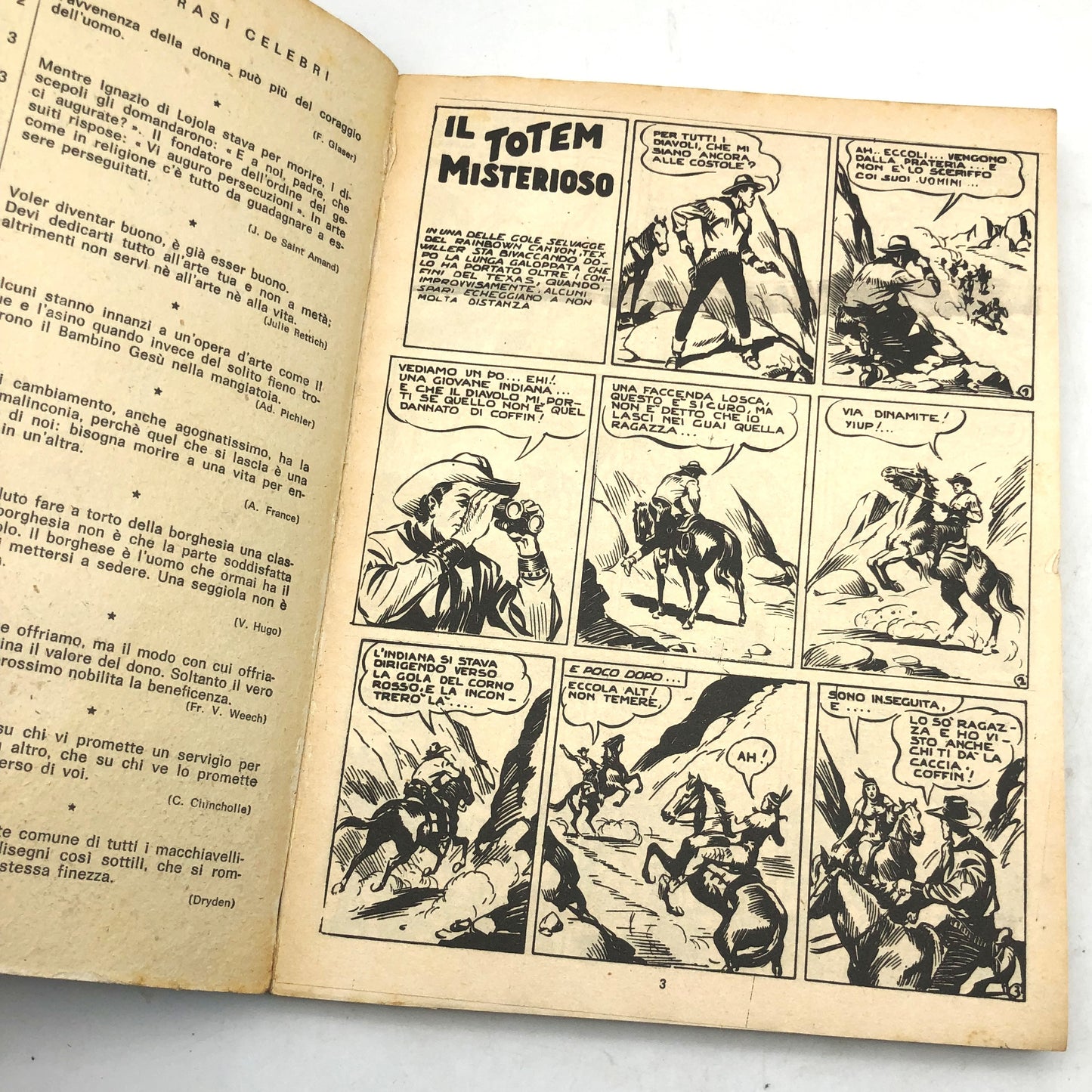 Fumetto Tex Willer numero n. 1 LA MANO ROSSA Originale £ 350 Lire 1964 Aut 2926 (Difetto sul retro)