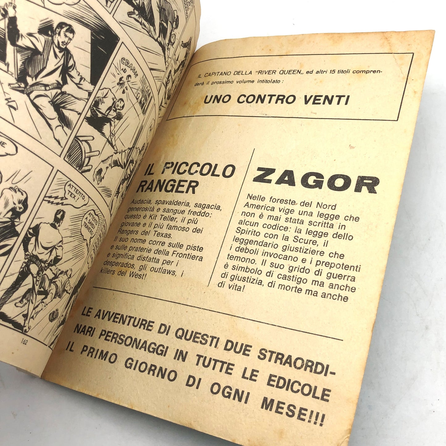Fumetto Tex Willer numero n. 1 LA MANO ROSSA Originale £ 350 Lire 1964 Aut 2926 (Difetto sul retro)