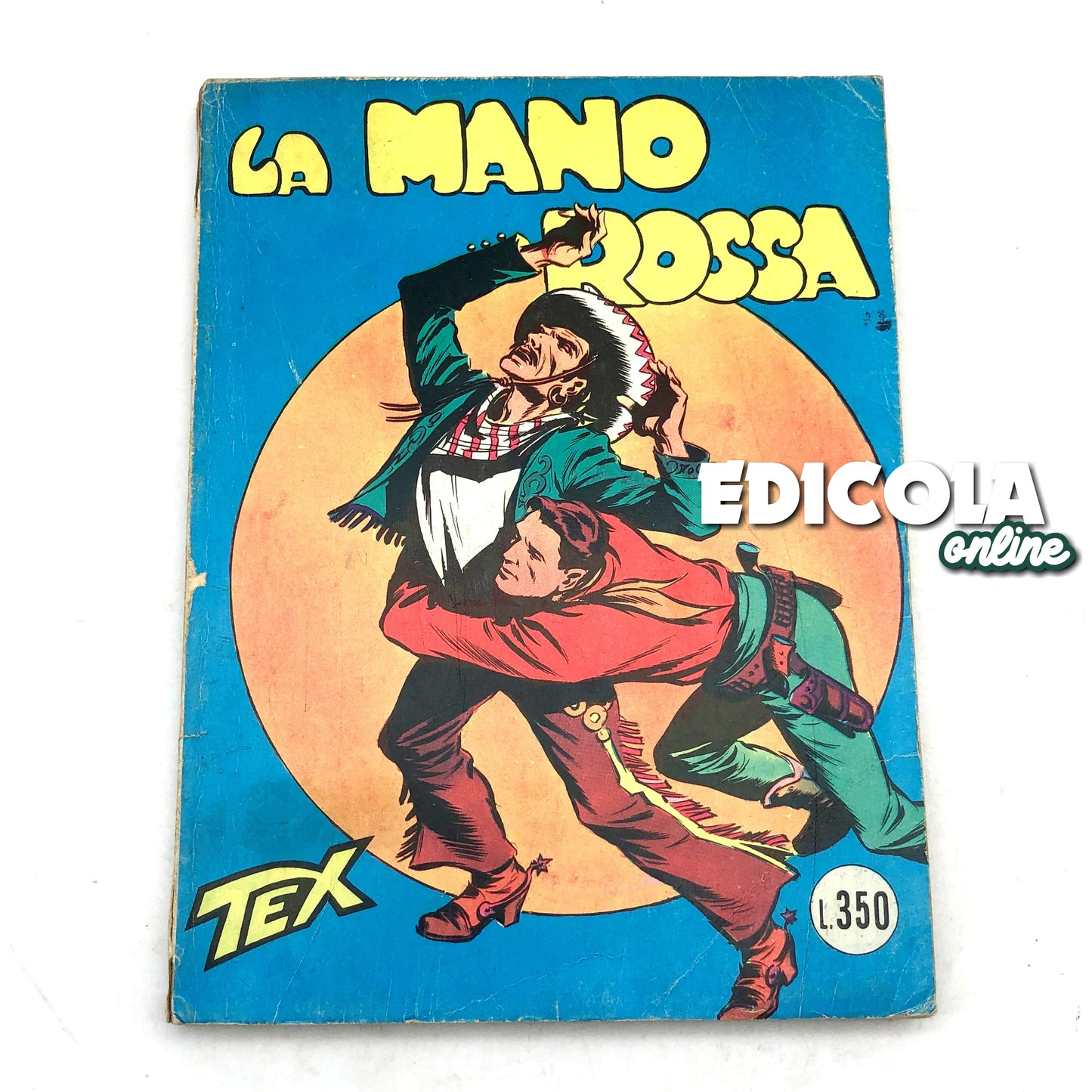 Numéro de bande dessinée Tex Willer n. 1 LA MAIN ROUGE Original £350 Lire 1964 Aut 2926