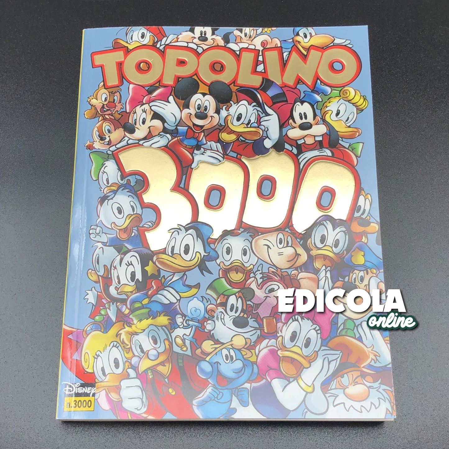 Bande dessinée MICKEY MOUSE n. 3000 variantes de collection Gold Gold Cover Rare Cover