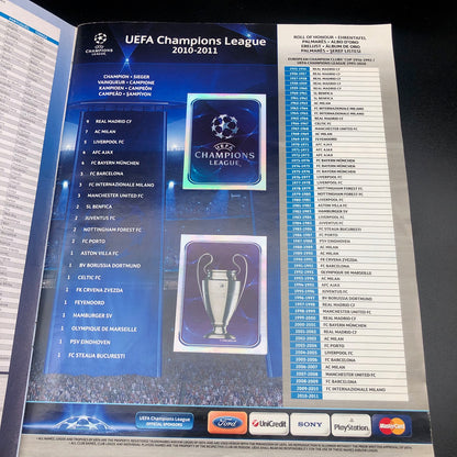 Album complet de stickers joueurs de football Panini LIGUE DES CHAMPIONS 2009-10 UEFA 2010