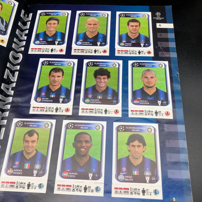 Album complet de stickers joueurs de football Panini LIGUE DES CHAMPIONS 2009-10 UEFA 2010