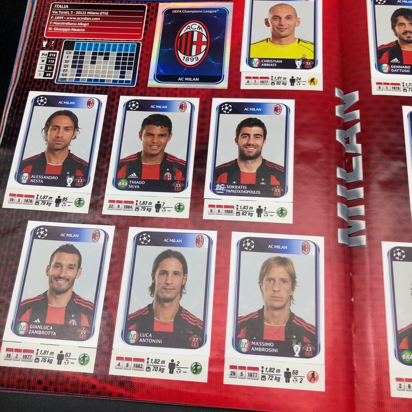 Album complet de stickers joueurs de football Panini LIGUE DES CHAMPIONS 2009-10 UEFA 2010