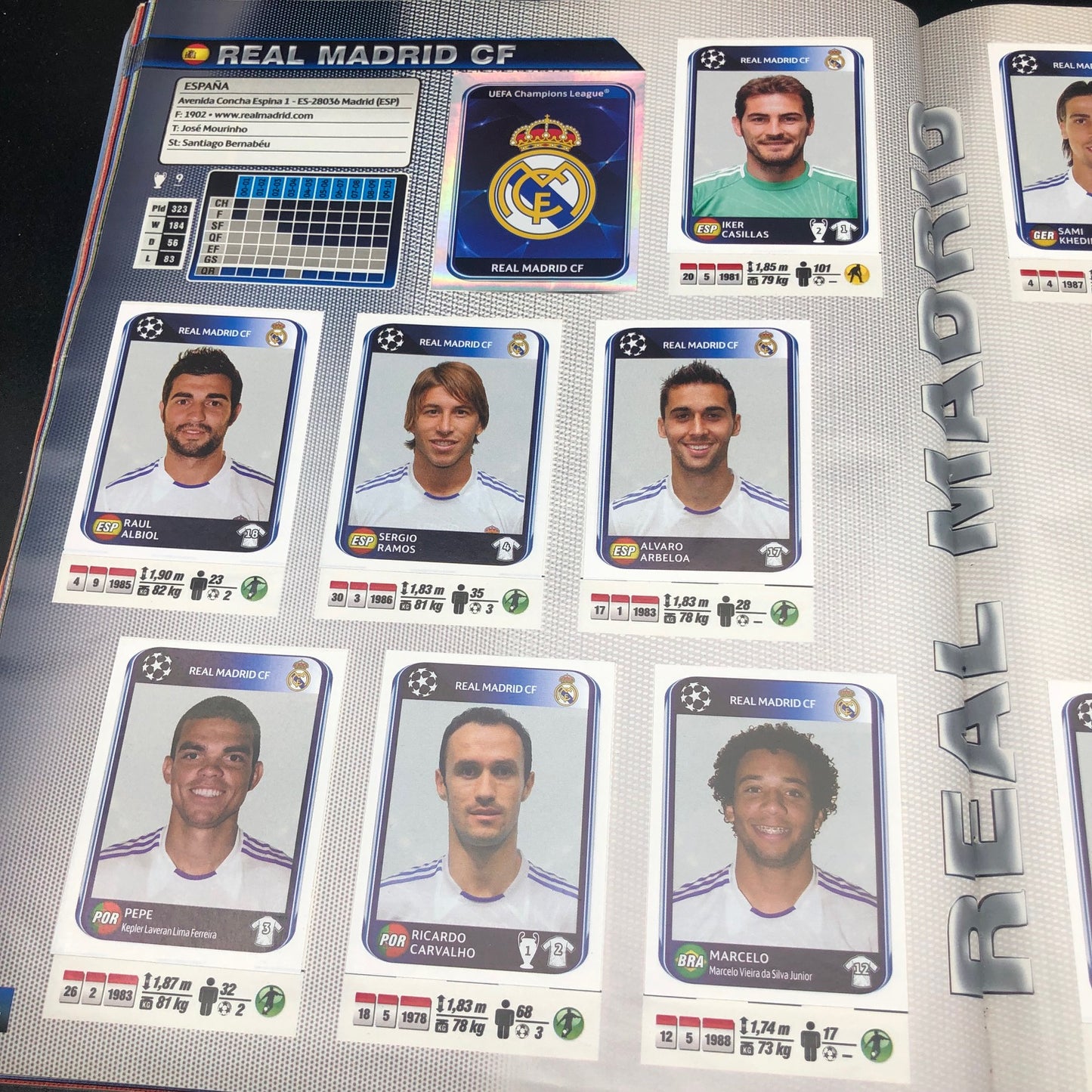 Album complet de stickers joueurs de football Panini LIGUE DES CHAMPIONS 2009-10 UEFA 2010