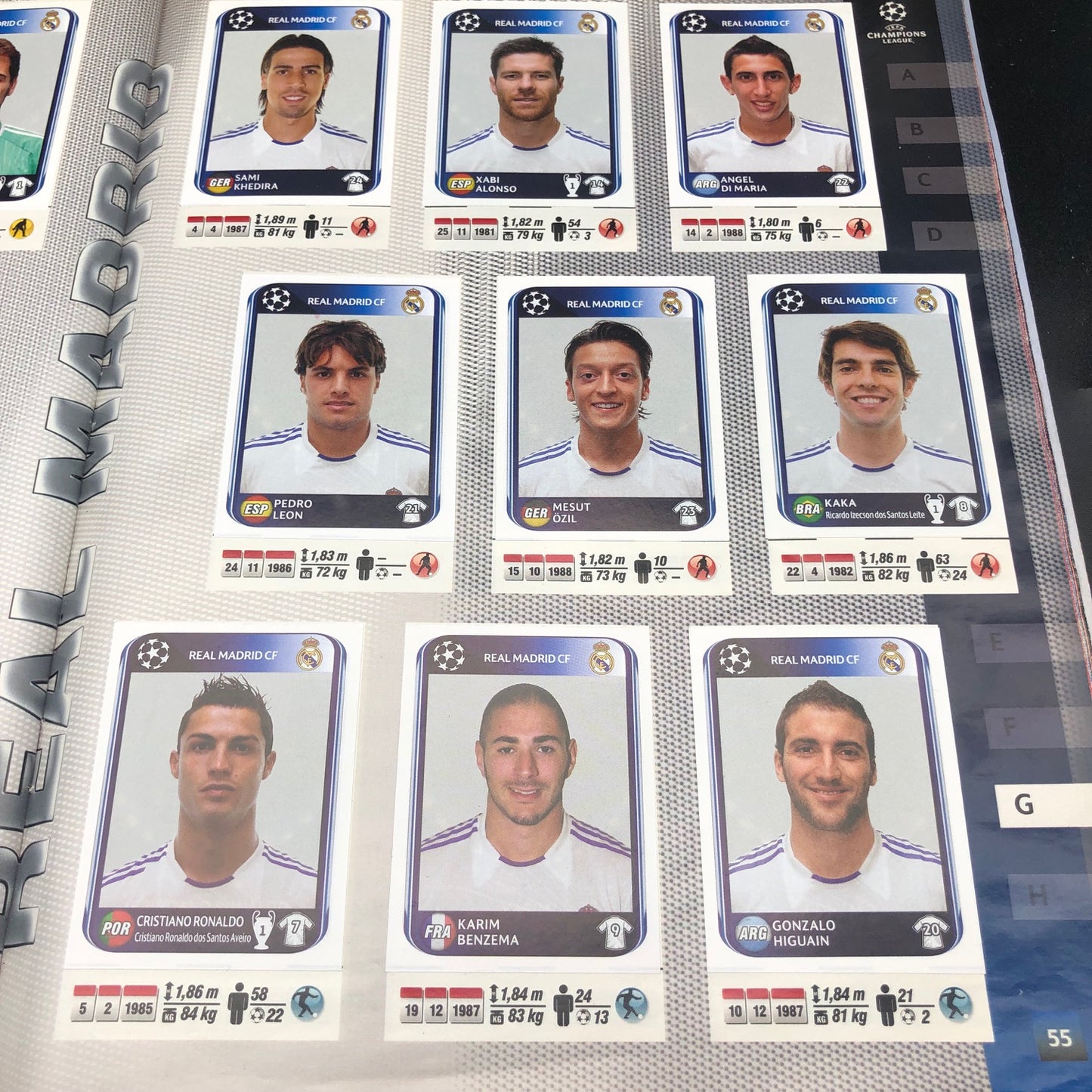 Album complet de stickers joueurs de football Panini LIGUE DES CHAMPIONS 2009-10 UEFA 2010