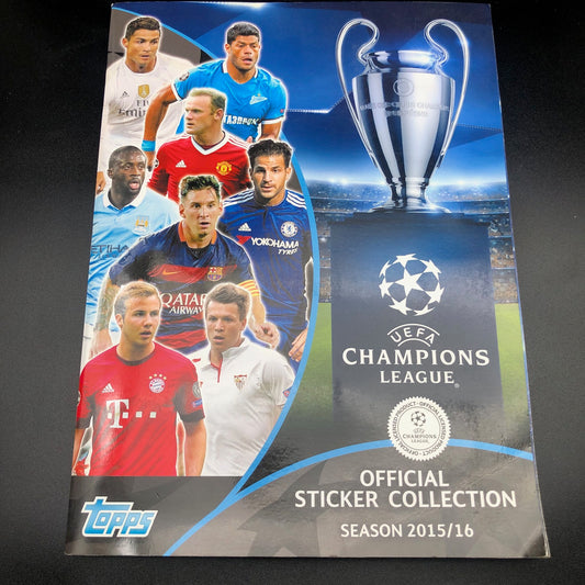 Komplettes Album mit Aufklebern für Fußballspieler CHAMPIONS LEAGUE 2016-17 Topps UEFA 2017
