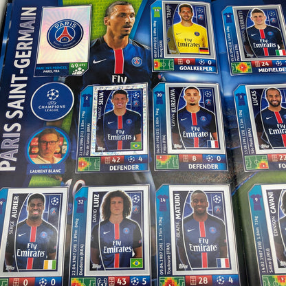 Album complet de stickers joueurs de football LIGUE DES CHAMPIONS 2016-17 Topps UEFA 2017