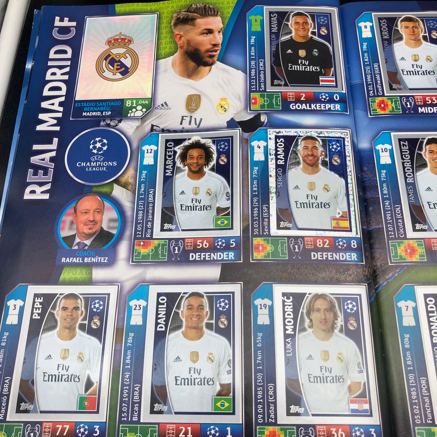 Album complet de stickers joueurs de football LIGUE DES CHAMPIONS 2016-17 Topps UEFA 2017