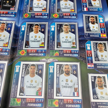 Album complet de stickers joueurs de football LIGUE DES CHAMPIONS 2016-17 Topps UEFA 2017