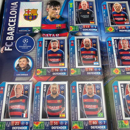 Album complet de stickers joueurs de football LIGUE DES CHAMPIONS 2016-17 Topps UEFA 2017