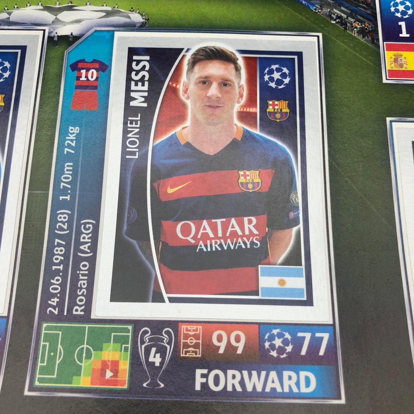 Album complet de stickers joueurs de football LIGUE DES CHAMPIONS 2016-17 Topps UEFA 2017