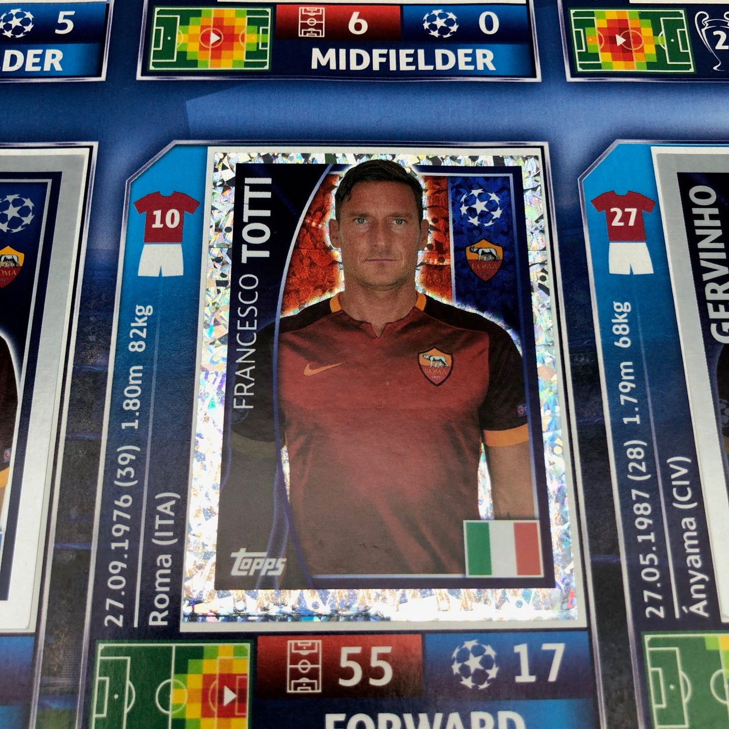 Album complet de stickers joueurs de football LIGUE DES CHAMPIONS 2016-17 Topps UEFA 2017