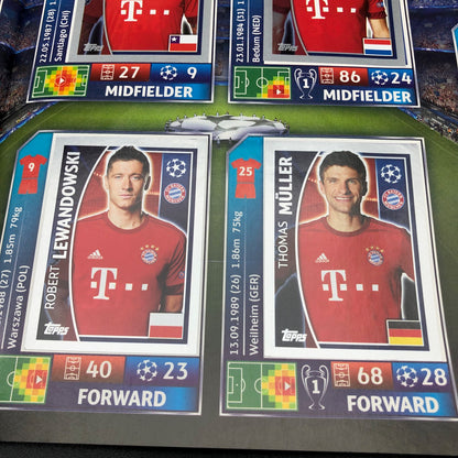 Album complet de stickers joueurs de football LIGUE DES CHAMPIONS 2016-17 Topps UEFA 2017