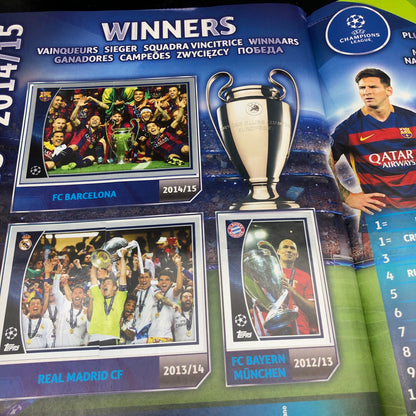 Album complet de stickers joueurs de football LIGUE DES CHAMPIONS 2016-17 Topps UEFA 2017