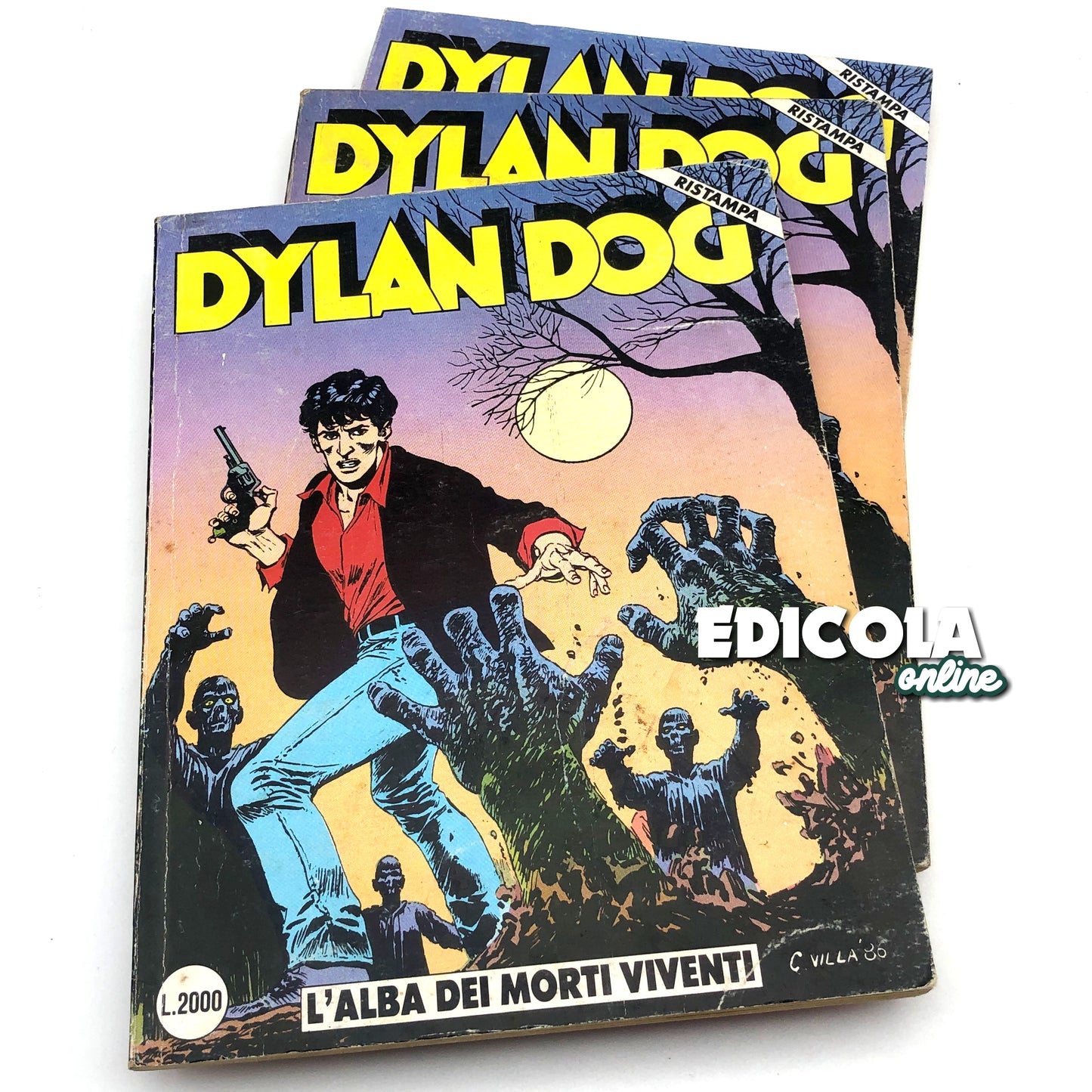 DYLAN DOG bande dessinée n. 1L'aube des morts (réimpression)