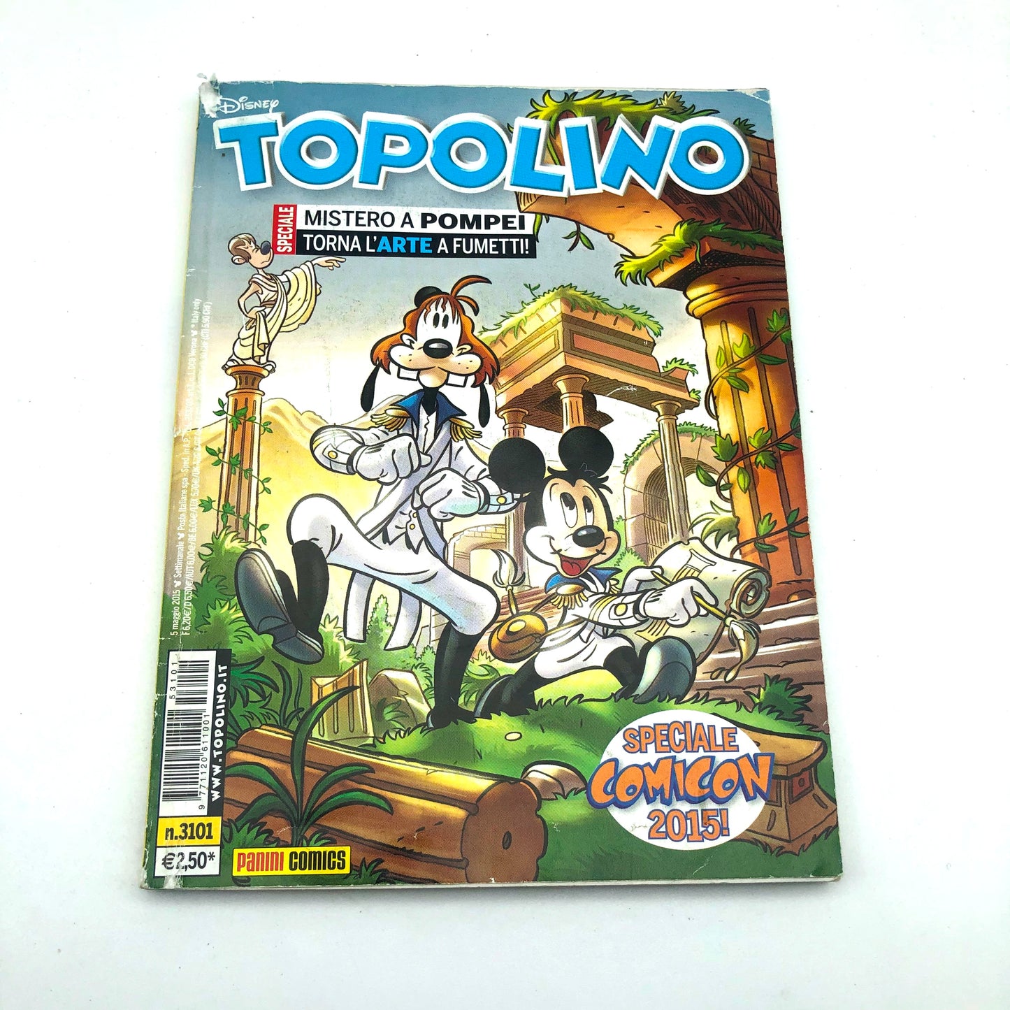 Livret Mickey Mouse 3101 - Édition spéciale Comicon 2015 (Histoire de Mickey Mouse à Pompéi)