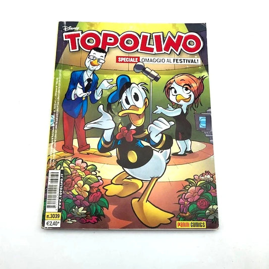 TOPOLINO libretto n. 3039 (Copertina Speciale Festival di Sanremo con Fabio Fazio e Luciana Letizzetto)