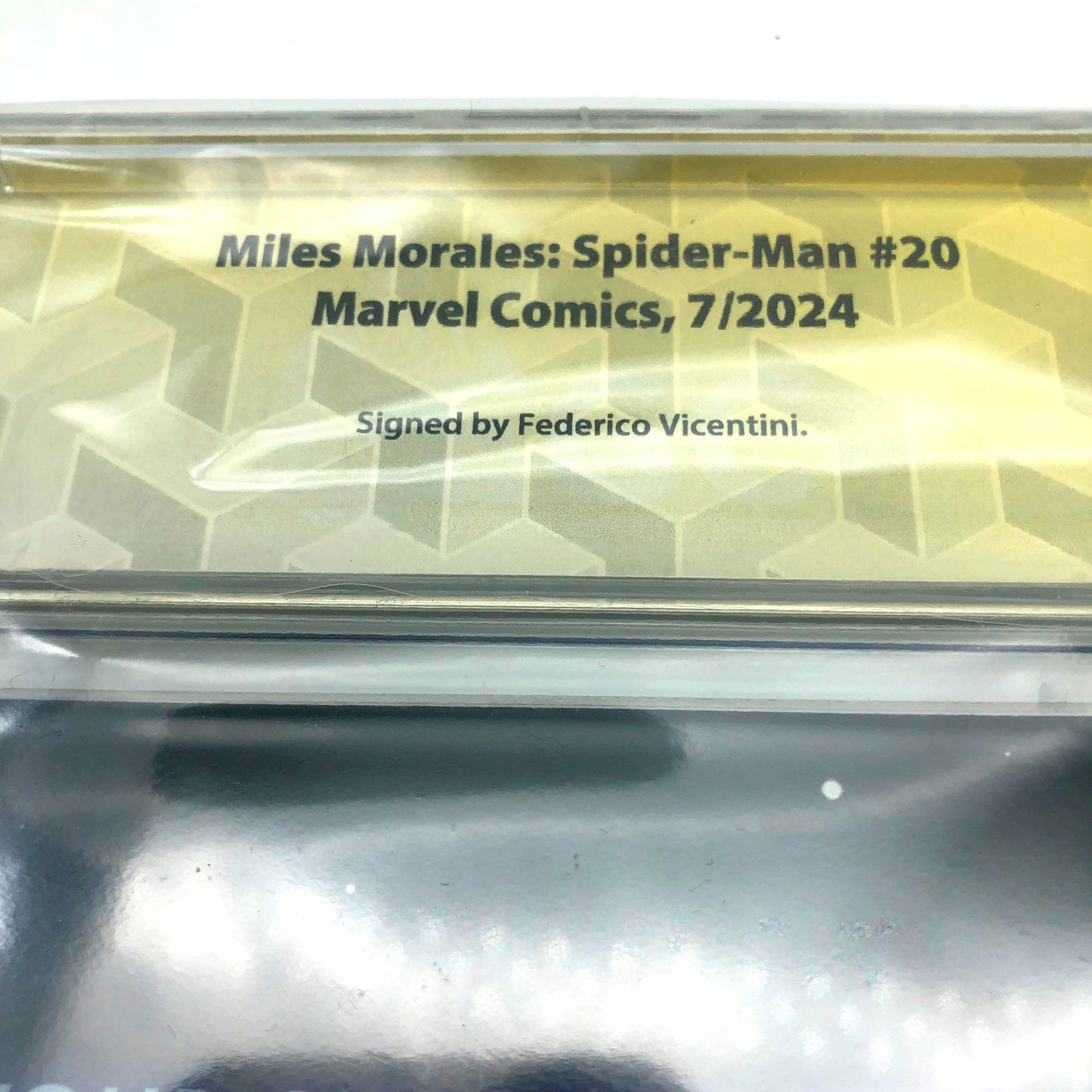 Fumetti Gradati EGC : Miles Morales Spider-Man #20 - Autografato da Federico Vicentini - EGC 9.6 - Prima edizione 2024
