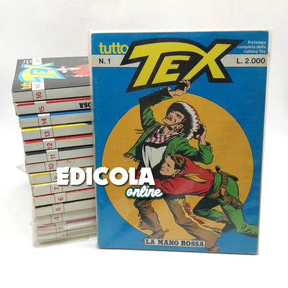 Comics All TEX WILLER Complete Reprint from n 1 to 14 The Red Hand Used lot